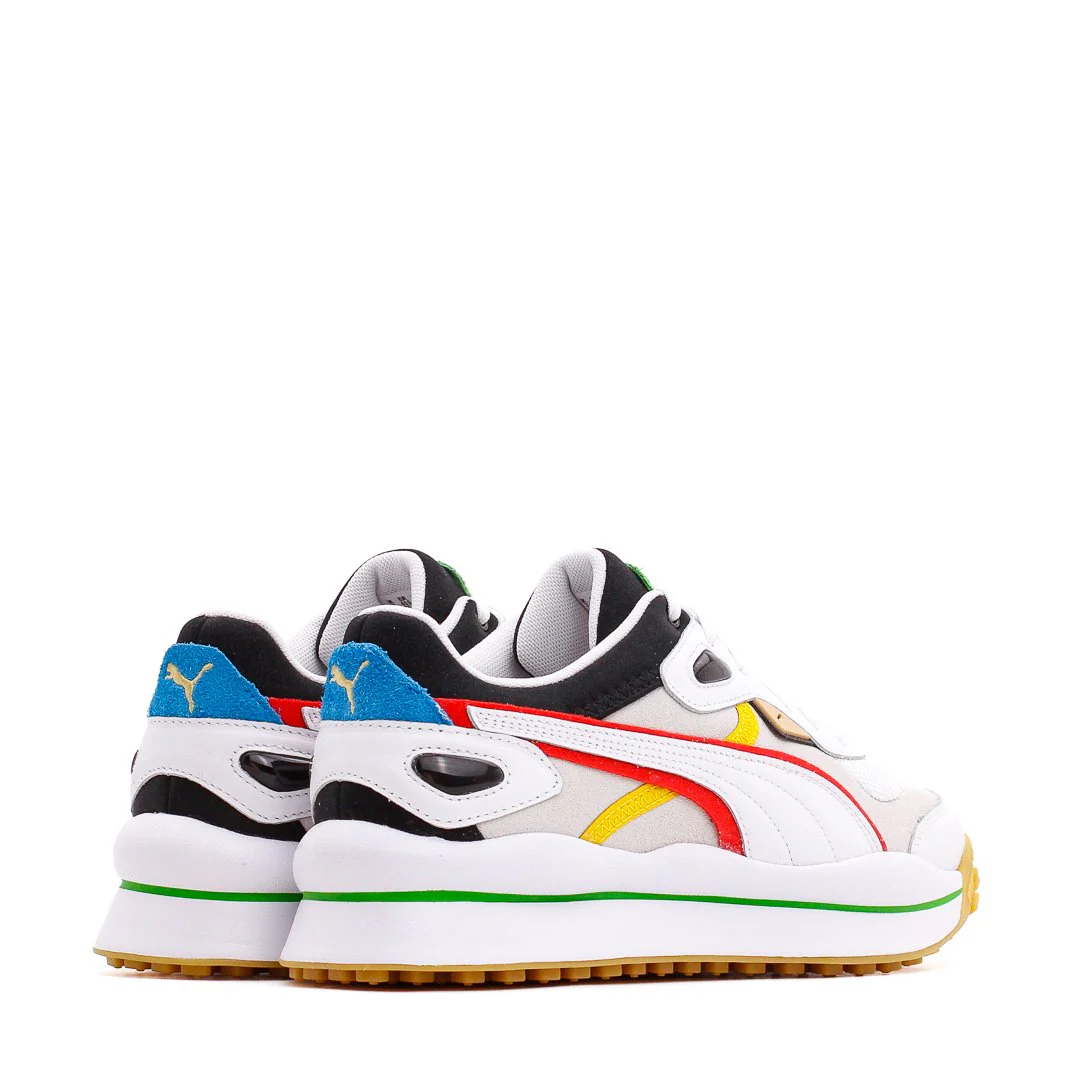 Puma Men Street Rider WH White Red Black 375820-01 - Image 3