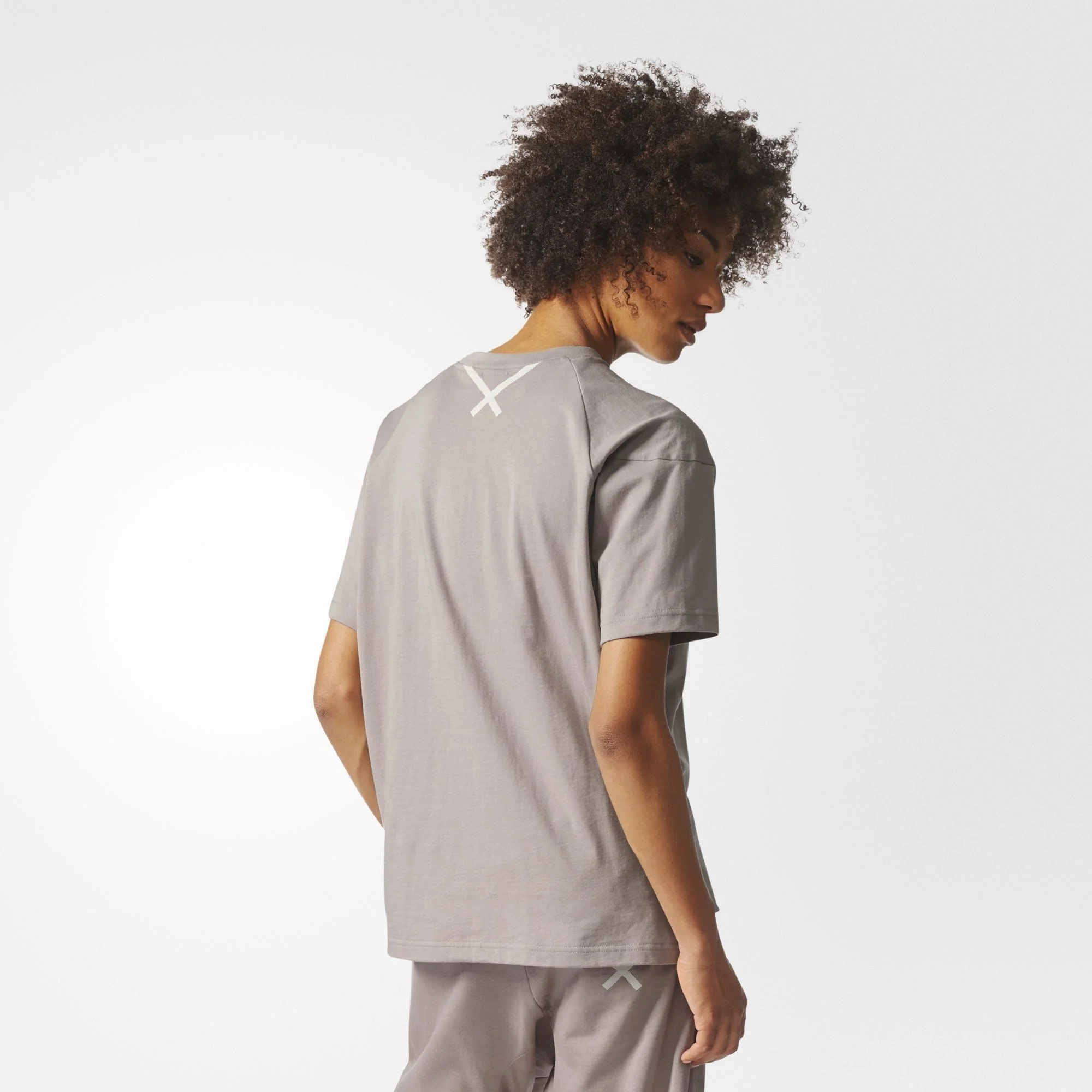 Adidas Originals Xbyo Tee T-shirt Vapour Grey Women BP6088 - Image 3
