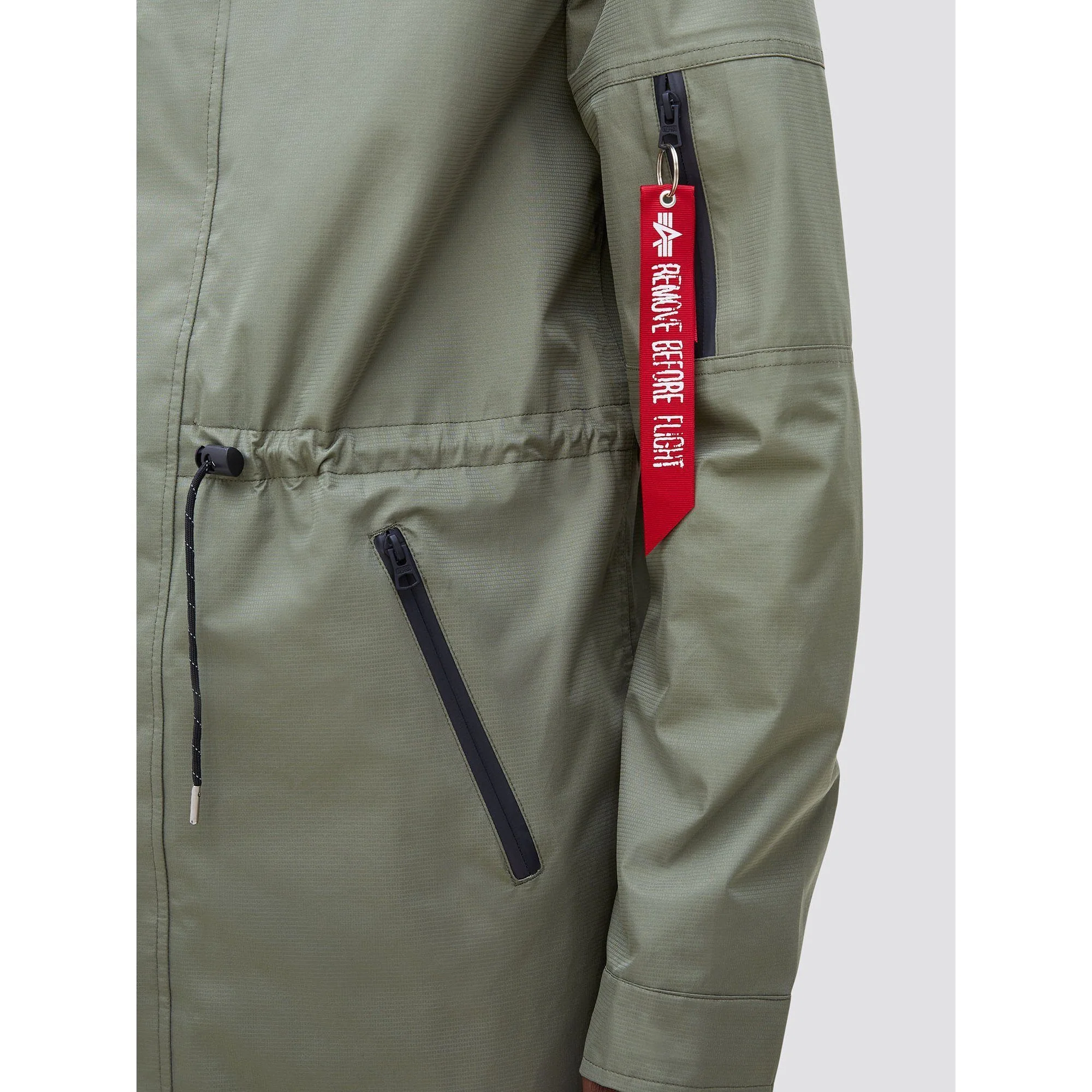 Alpha Industries Deluge Ripstop Fishtail Field Coat Sage Men MJD49000C1-310 - Image 4