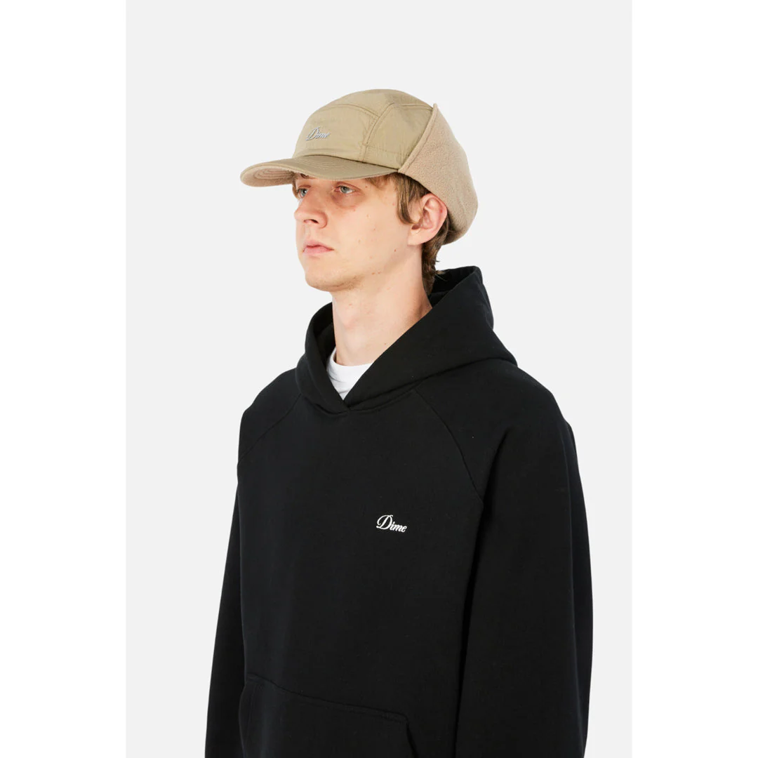 Dime Cursive Earflap Cap Tan - Image 9