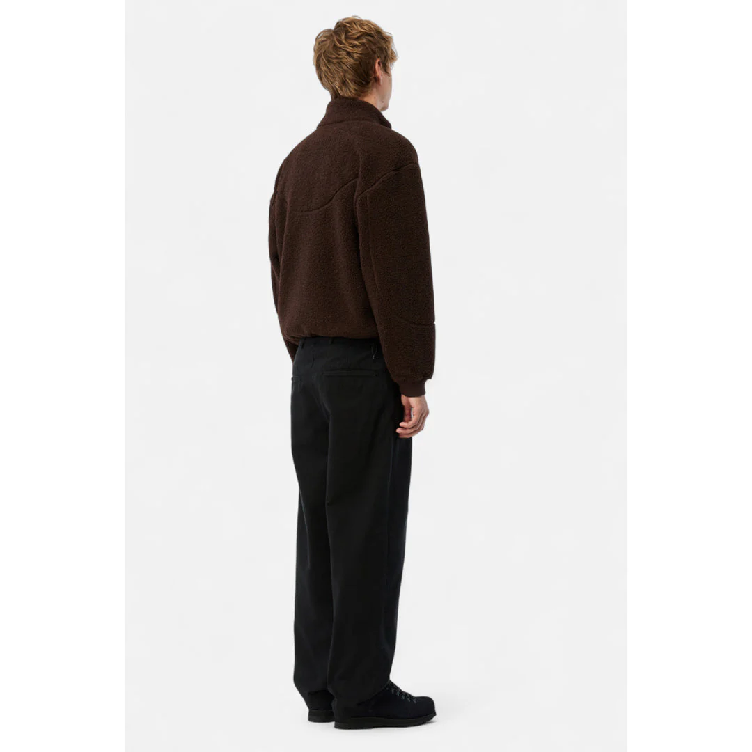 Dime Polar Fleece Sherpa Zip Brown - Image 8