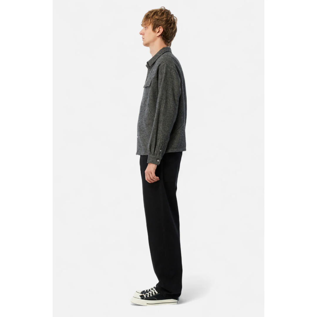 Dime Wool Overshirt Silver - Image 7