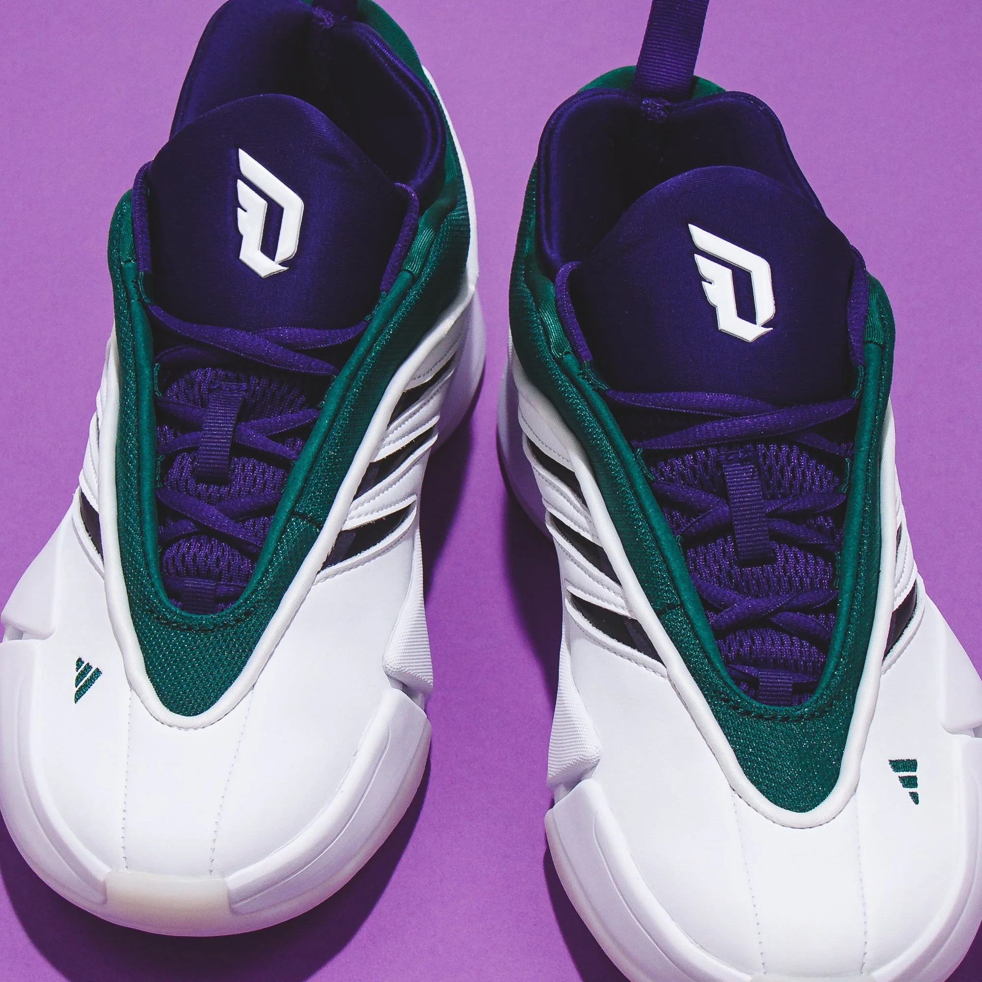 Adidas Basketball Men Dame 9 White Green IG6603 - Image 5