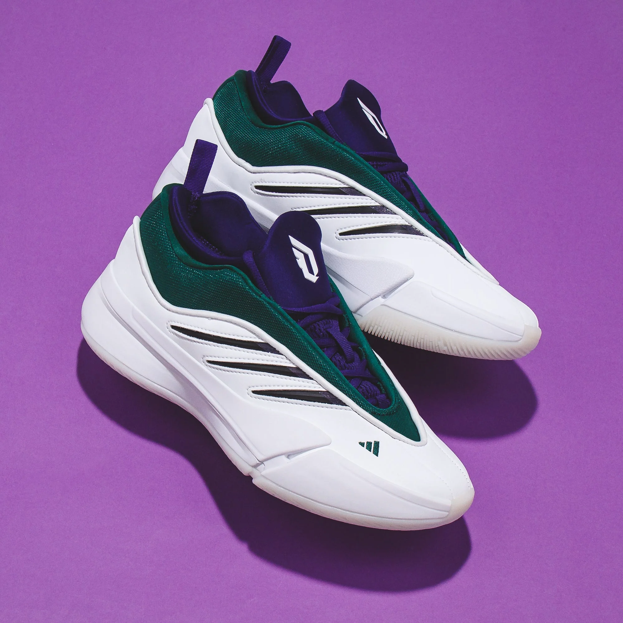 Adidas Basketball Men Dame 9 White Green IG6603 - Image 6